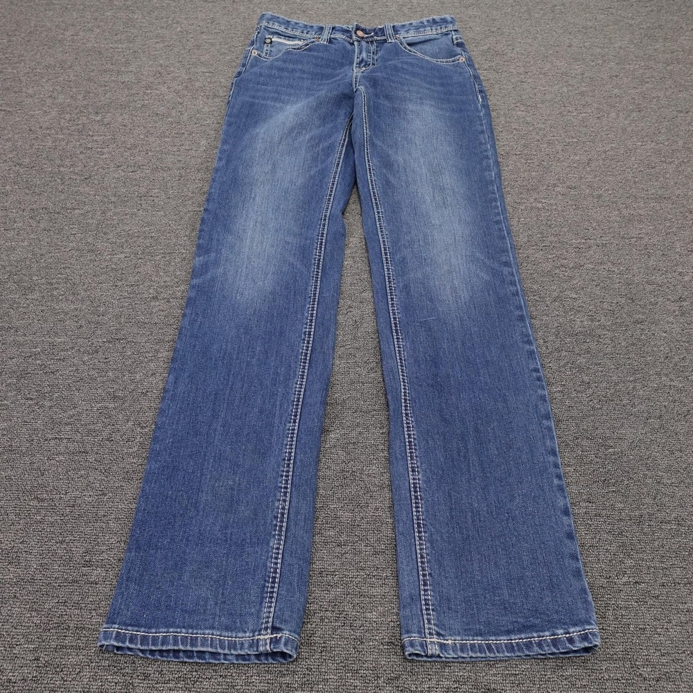 Rock & Roll Denim Revolvr Jeans Womens 18R 33x33 Blue Slim Straight Stretch
